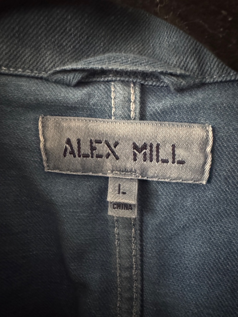 Alex Mills Blue Denim Work Jacket - Picture 3 of 3